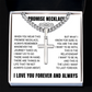 Cross Cuban Link Chain - Promise Necklace "You Are The One I Want To Be With"