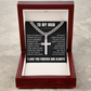 Cross Cuban Link Chain - To My Husband "You Are The One"