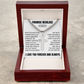 Cross Cuban Link Chain - Promise Necklace "You Are The One I Want To Be With"
