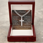 Cross Cuban Link Chain - To My Husband "Fate Brought Us Together"