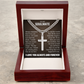 Cross Cuban Necklace - To My Soulmate "Always Remember That I Love You Forever"