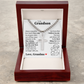 Cross Cuban Link Chain - To My Grandson "Always Remember How Much I Love You"