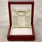 Cross Cuban Link Chain - To My Grandson "You Are Always in Our Hearts"