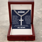 Cross Cuban Link Chain - To My Husband "I Choose You"