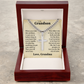 Cross Cuban Link Chain - To My Grandson "You Are Capable of Achieving Anything"