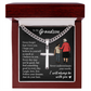 Cross Cuban Link Chain - To My Grandson "Never Underestimate Your Worth"