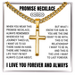 Cross Cuban Link Chain - Promise Necklace "You Are The One I Want To Be With"