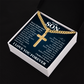 Artisan Cross with Cuban Link Chain - To My Son "I Believe In You"