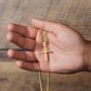 Cuban Chain with Cross Necklace - To My Grandson "Believe in Yourself"