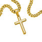 Cuban Chain with Cross Necklace -  To My Son "Follow You Dreams with Courage"