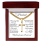 Cross Cuban Link Chain - To My Husband "My Love For You Will Never End"