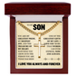 Cross Cuban Link Chain - To My Son "You Are My Greatest Pride"