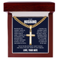 Cross Cuban Link Chain - To My Husband "I Choose You"