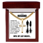 Cross Cuban Link Chain - To My Husband "You Will Forever Be My Always"