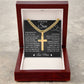 To My Son - Artisan Cross with Cuban Link Chain