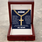 Cross Cuban Link Chain - To My Husband "I Choose You"