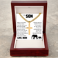 Cross Cuban Link Chain - To My Son "You Have Grown Into and Amazing Man"