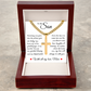 Cross Cuban Link Chain - To My Son "You Are My Greatest Blessing"