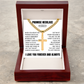 Cross Cuban Link Chain - Promise Necklace "You Are The One I Want To Be With"