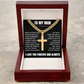 Cross Cuban Link Chain - To My Husband "You Are The One"