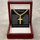 Cross Cuban Link Chain - To My Husband "I Love You More Than You'll Ever Know"