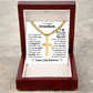 Cross Cuban Link Chain - To My Grandson "Never Forget How Much I Love You"