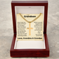 Cross Cuban Link Chain - To My Grandson "You Are Always in Our Hearts"
