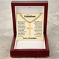 Cross Cuban Link Chain - To My Grandson "You Are Capable of Achieving Anything"