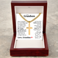 Cross Cuban Link Chain - To My Grandson "Always Remember How Much I Love You"