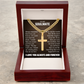 Cross Cuban Necklace - To My Soulmate "Always Remember That I Love You Forever"