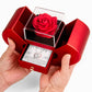 Forever Heart Necklace with Red Heart Rose Box - I Am Sorry, I Love You Forever and Always