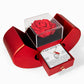 Forever Heart Necklace with Red Heart Rose Box - I Am Sorry, I Love You Forever and Always
