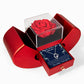 Forever Heart Necklace with Red Heart Rose Box - Sorry For Hurting You, My Love...