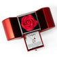 Forever Love Necklace with Red Heart Rose Box - To My Daughter "Never Forget How Much I Love You"
