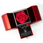 Forever Heart Necklace with Red Heart Rose Box - I Am Truly Sorry