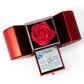 Forever Love Necklace with Red Heart Rose Box - To My Daughter "My Love Is Your Strength"