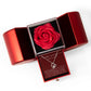 Forever Heart Necklace with Red Heart Rose Box - I'm Sorry For What I've Done