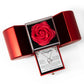 Forever Love Necklace with Red Heart Rose Box - To My Daughter "Always Keep My Love Close In Your Heart"