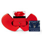 Forever Heart Necklace with Red Heart Rose Box - Sorry For Hurting You, My Love...