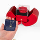 Forever Heart Necklace with Red Heart Rose Box - I'm Sorry, I Love You