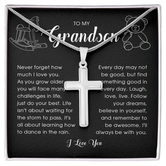 Grandson Cross Necklace
