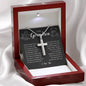 To My Grandson "Believe In Yourself" Cross Necklace