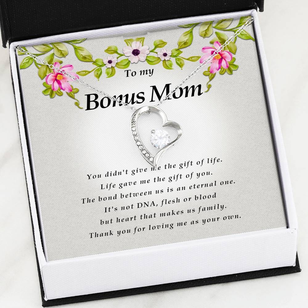 Forever Heart Necklace, Bonus Mom Necklace