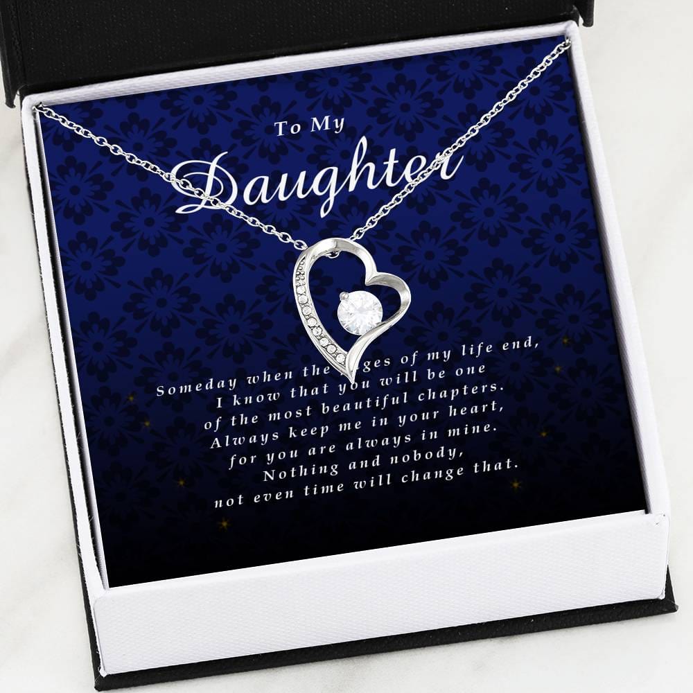 Forever Heart Necklace, Gift for Daughter from Mom / Dad