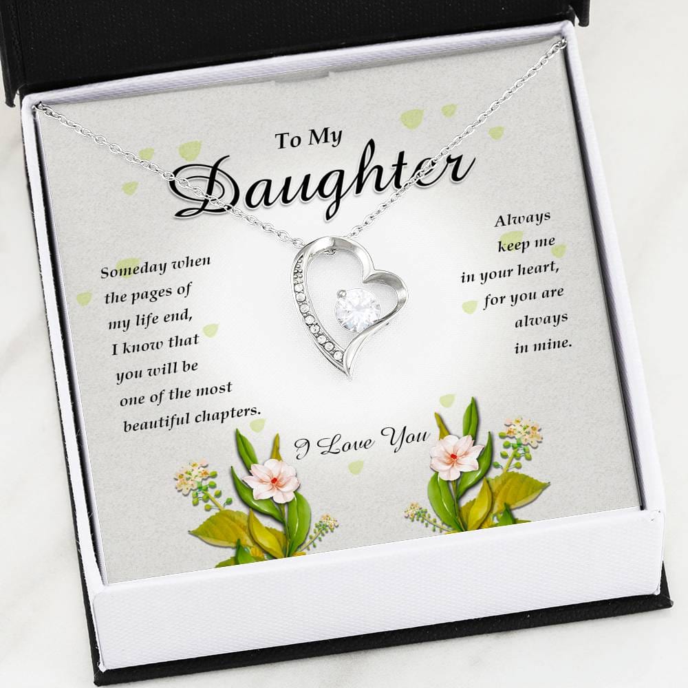 Forever Heart Necklace, To My Daughter