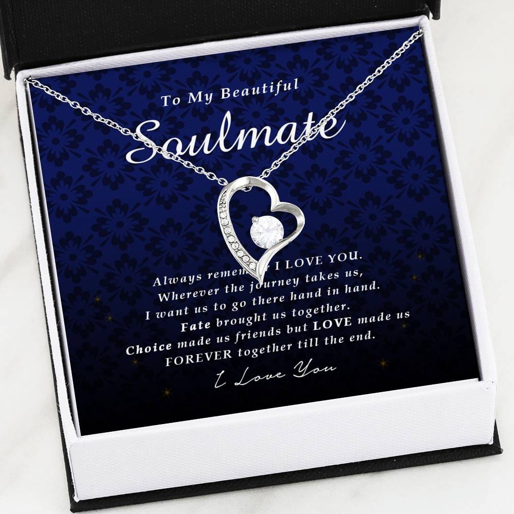 Forever Heart Necklace, To My Beautiful Soulmate