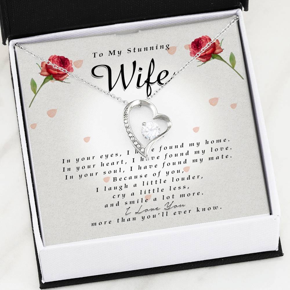 Forever Heart Necklace, To My Stunning WIfe