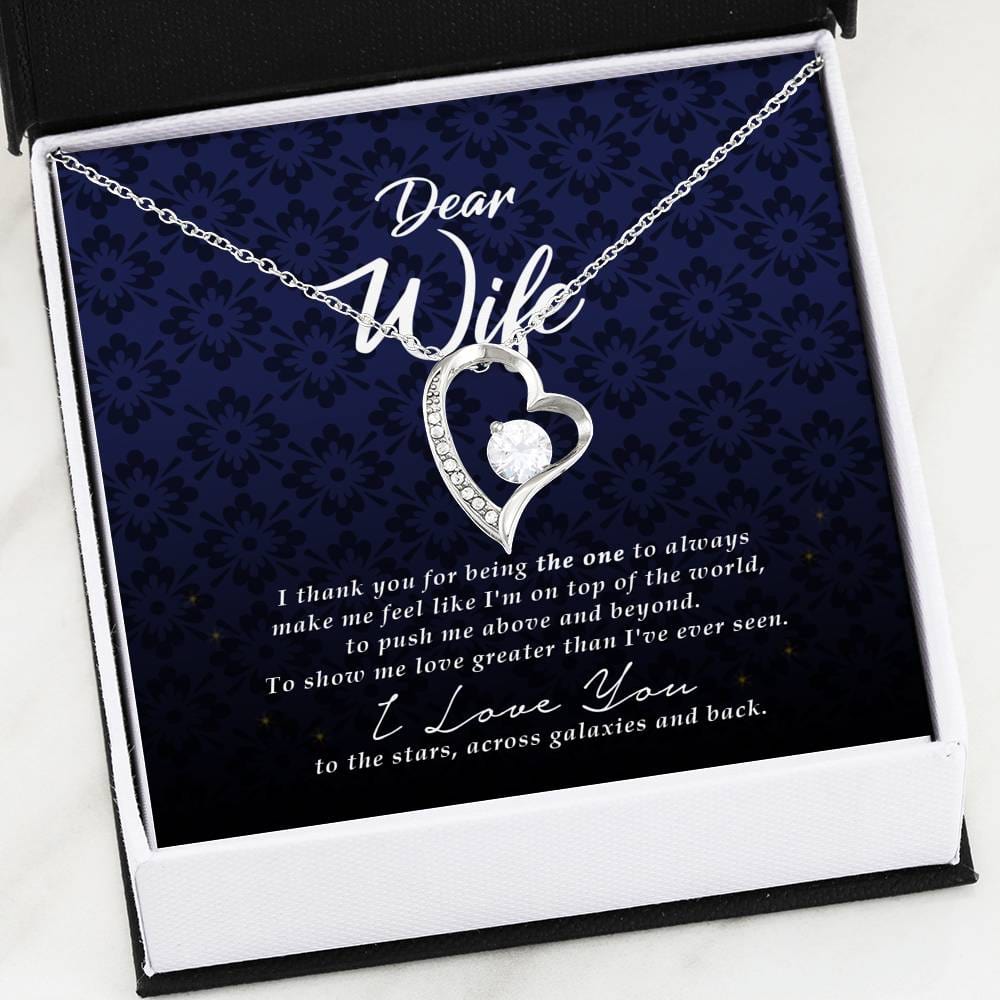 Wife Gift, Forever Heart Necklace