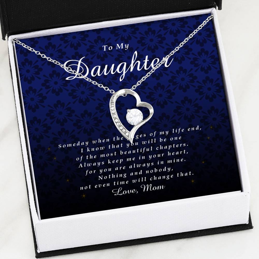Forever Heart Necklace, Gift for Daughter from Mom