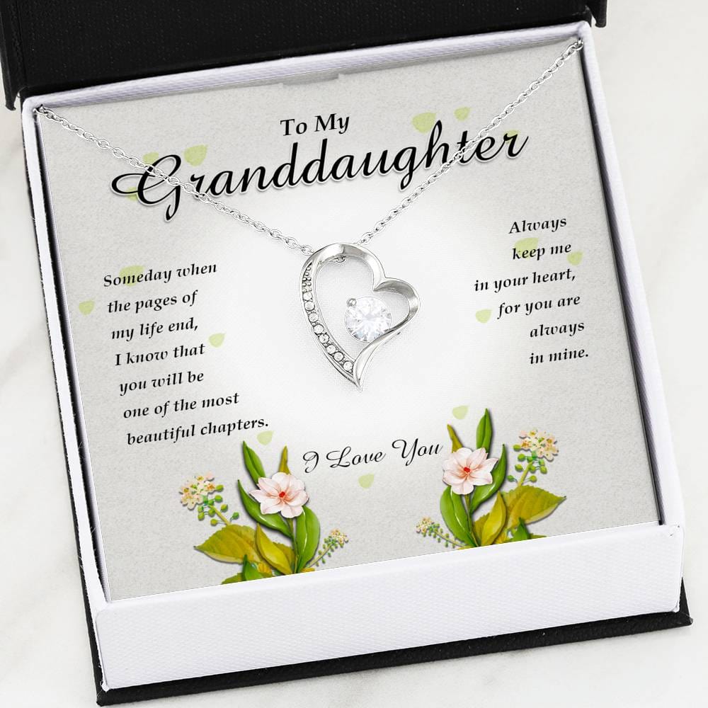 Forever Heart Necklace, To My Granddaughter